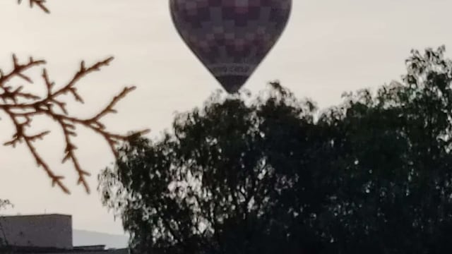 Globo aerostático de Teotihuacán aterriza de emergencia