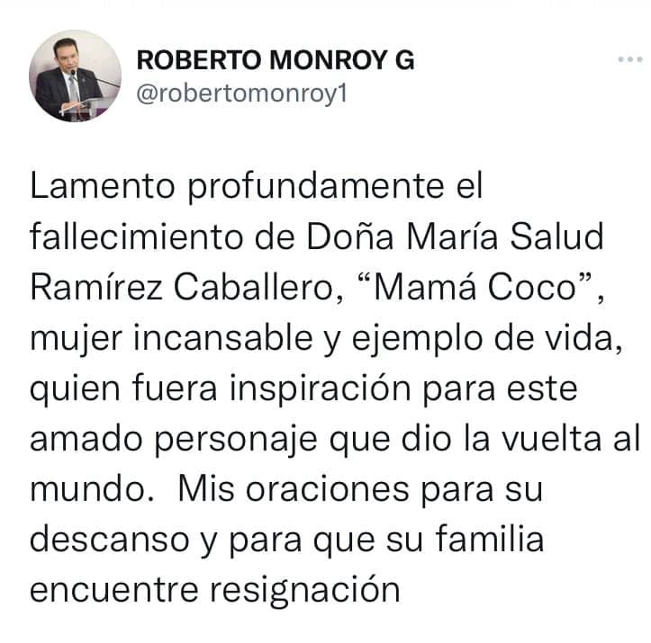 Turismo de Michoacán confirma muerte de Mamá Coco