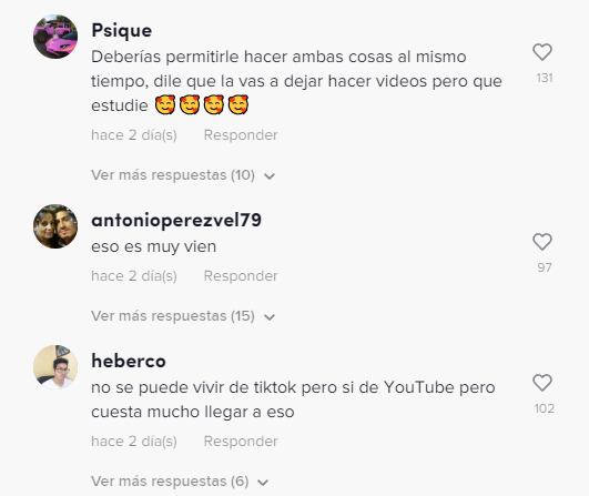 Reacción al video de la joven que quería dejar la escuela para hacer TikToks