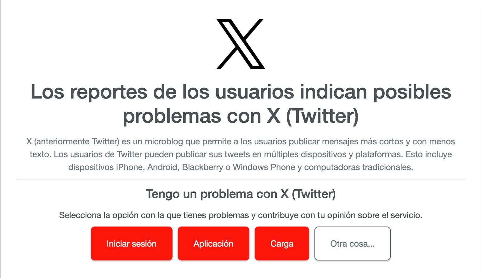 Reportan fallas en X, antes Twitter