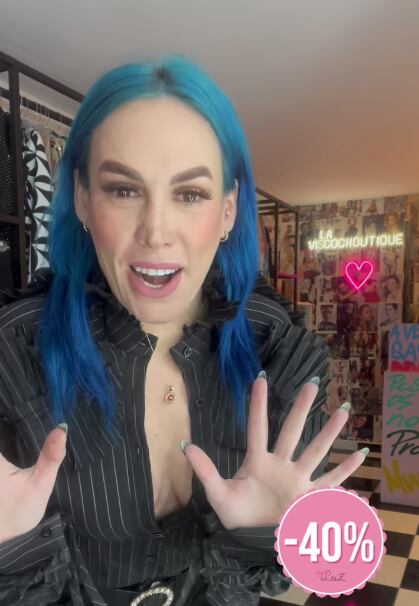 Influencer promocionando su tienda ‘El Viscocho’