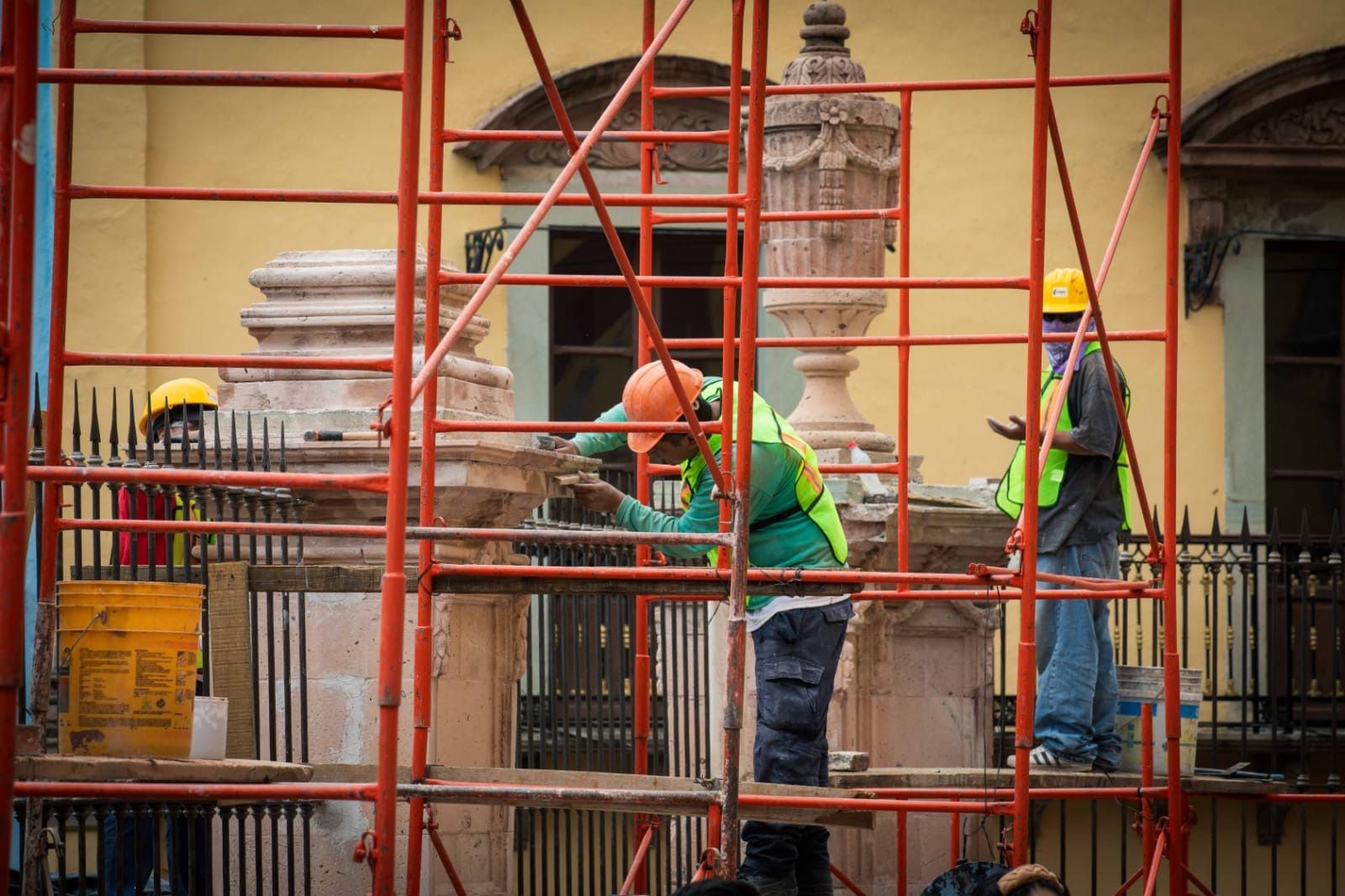 Obras de rehabilitación de edificios emblemáticos de Guanajuato capital