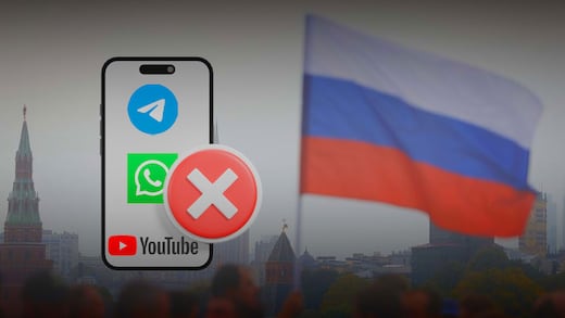 Golpe digital: Rusia bloquea Telegram, WhatsApp y YouTube