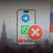 Golpe digital: Rusia bloquea Telegram, WhatsApp y YouTube