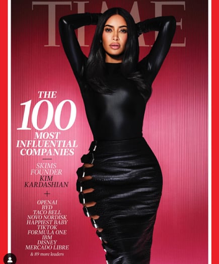 Skims ha llevado a Kim Kardashian a la portada de la revista Time