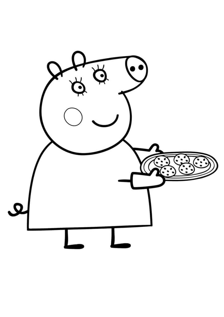 Mamá Cerdita de Peppa Pig: 10 dibujos para el Día de la Madre bonitos que puedes colorear y regalar