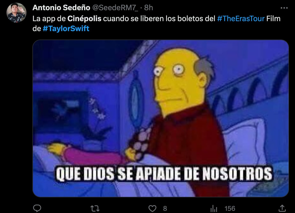 Los memes de Cinépolis auguran qué pasará entre los swifties hoy en la preventa de The Eras Tour Film de Taylor Swift