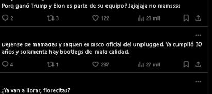 Usuarios reaccionan a Caifanes dejando X.