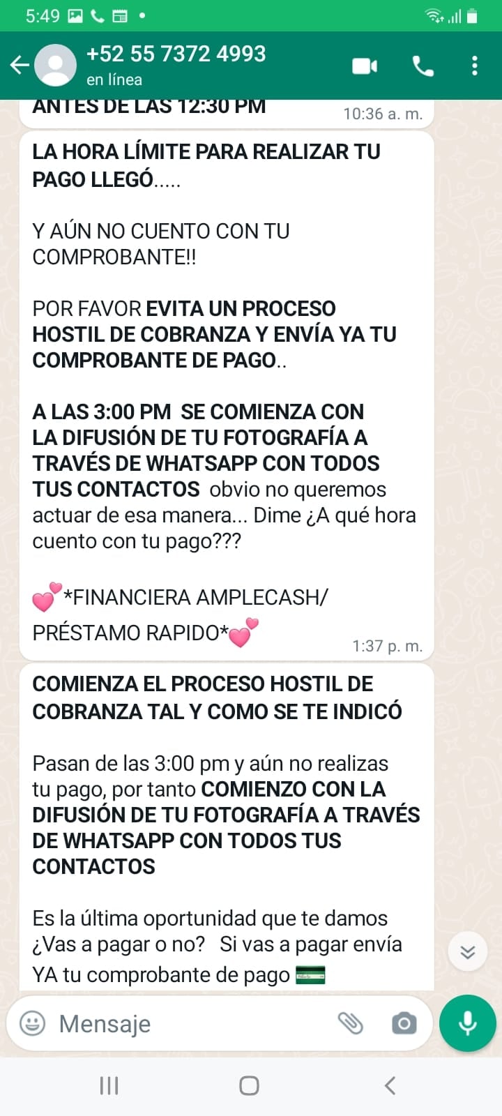 Mensajes de montadeudas
