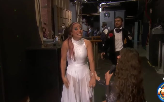 Toñita llora en Las Estrellas bailan en Hoy