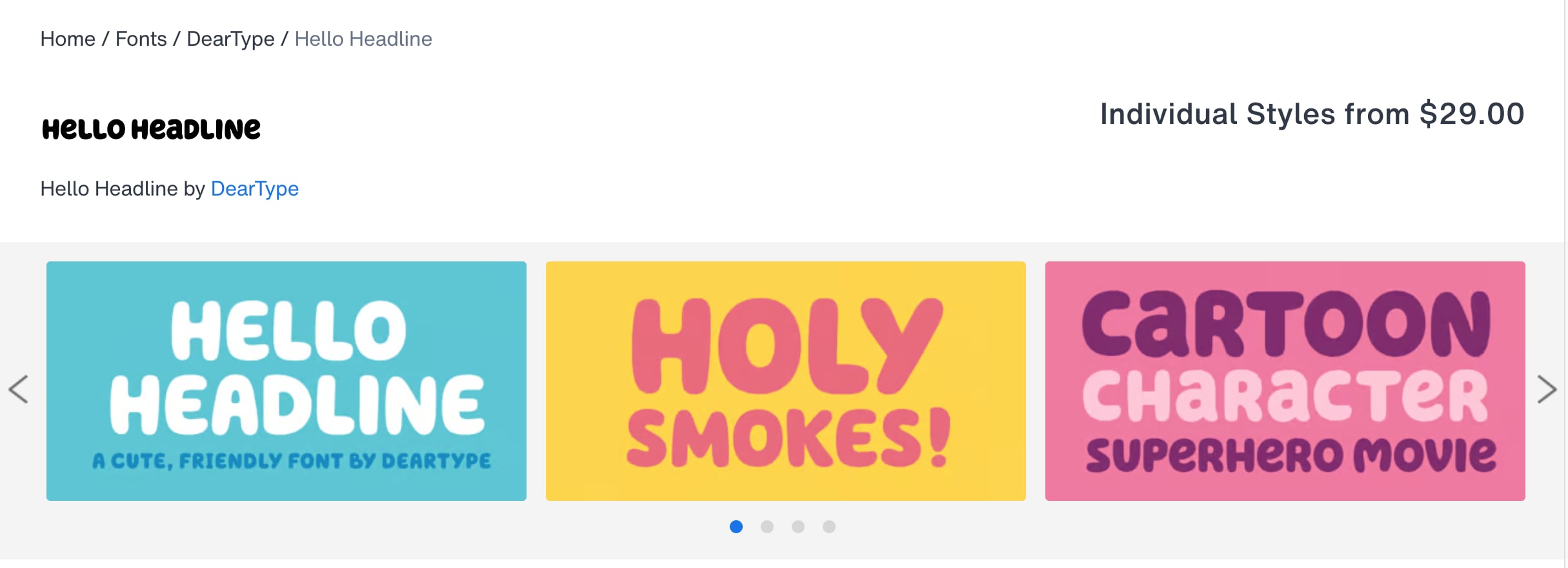 Hello Headline es una de las tipografías de Bluey para fiesta infantil