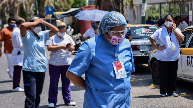 Protesta de enfermeras.