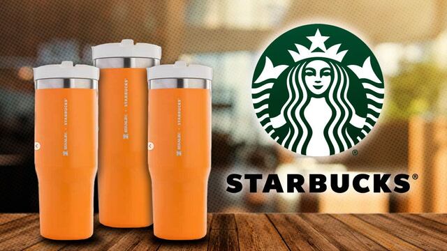 Vaso Stanley naranja de Starbucks