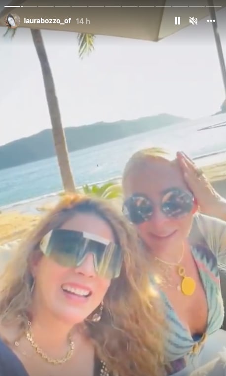 Laura Bozzo con su "hija adoptiva"