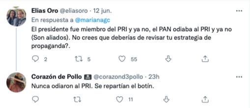 críticas a Mariana Gómez del Campo/captura de pantalla de Twitter