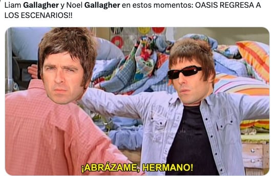 Memes de la reunión de Oasis 2024