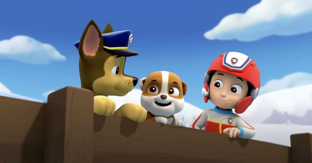 Rubble bebé aprende a hacer rescates con Paw Patrol