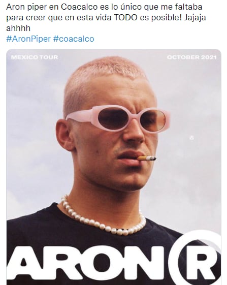 Arón Piper visitará Coacalco, en su gira por México.