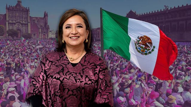 Xóchitl Gálvez y la marea rosa en el Zócalo de la CDMX