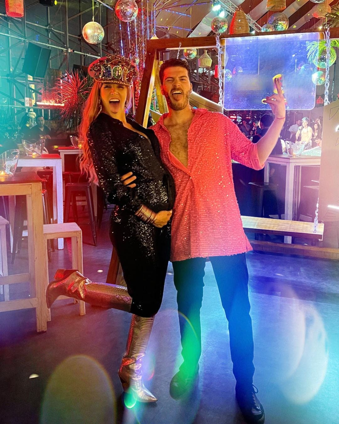 Natalia Alcocer y Michael Cohn.