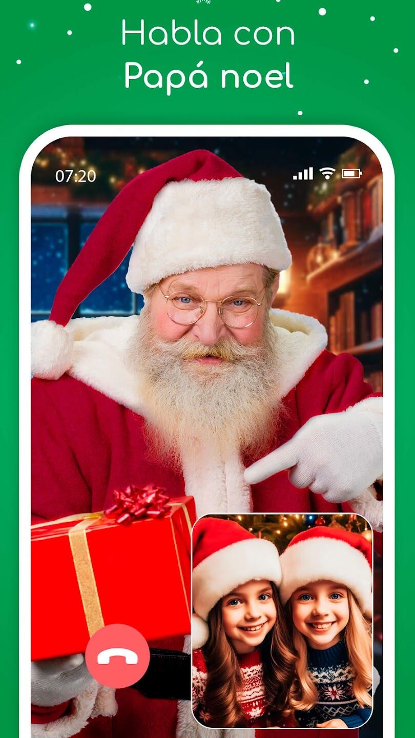 Videollamada Papá Noel Navidad para hablar con Santa Claus