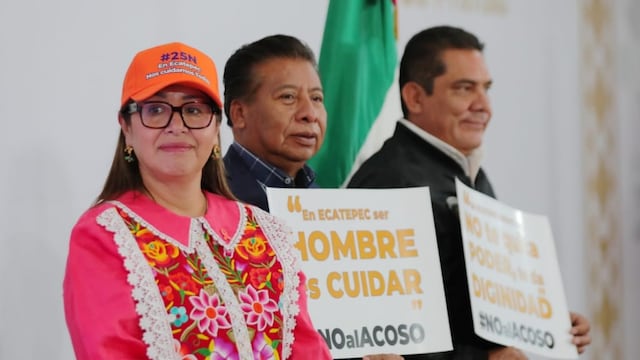 Azucena Cisneros anuncia reducción de violencia y nuevos apoyos para mujeres en Ecatepec.