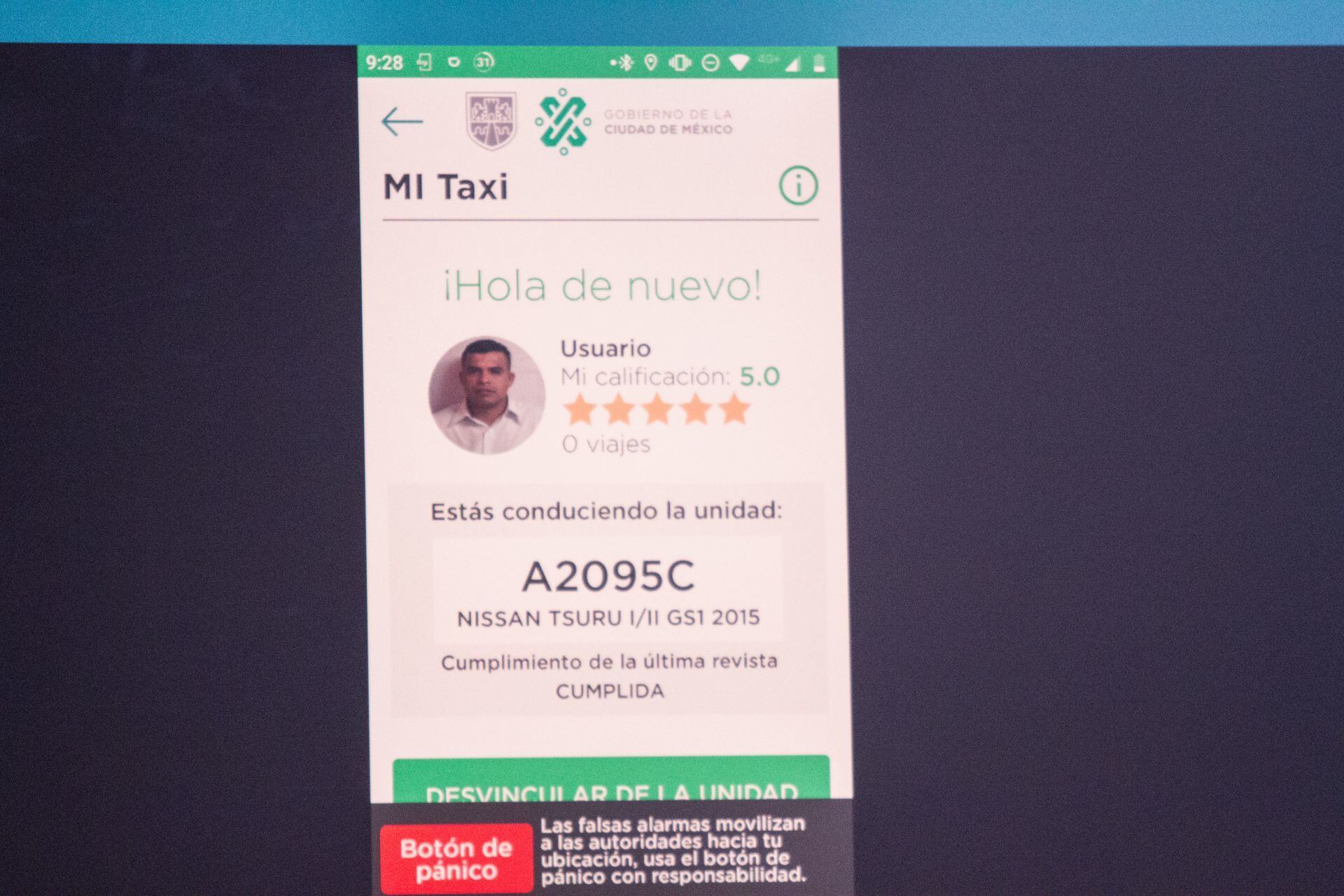 Aplicación de Mi Taxi