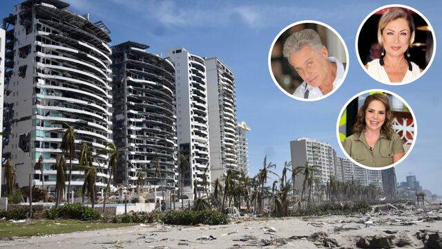 7 famosos que perdieron sus propiedades en Acapulco tras el paso del huracán Otis.