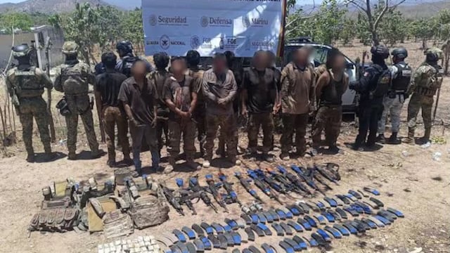 Golpe a Los Chapitos: Semar detiene a 13 presuntos integrantes en Mazatlán