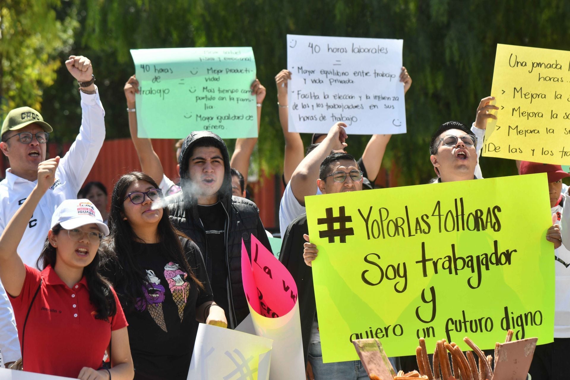 Jornada laboral de 40 horas en vivo: Protesta en la SCJN y más ciudades