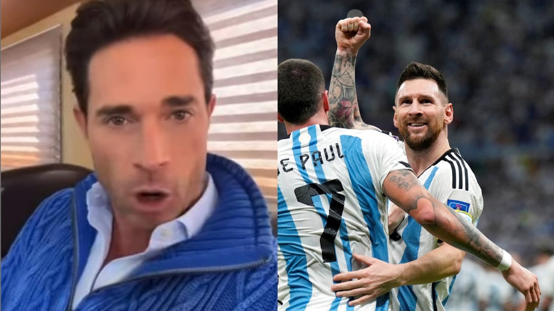 Sebastián Rulli la caga apoyando a Argentina contra Croacia y revive a Checoslovaquia