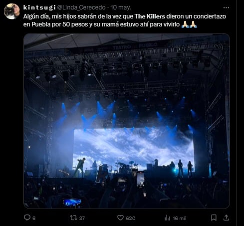 Fans reaccionan concierto The Killers en la Feria de Puebla