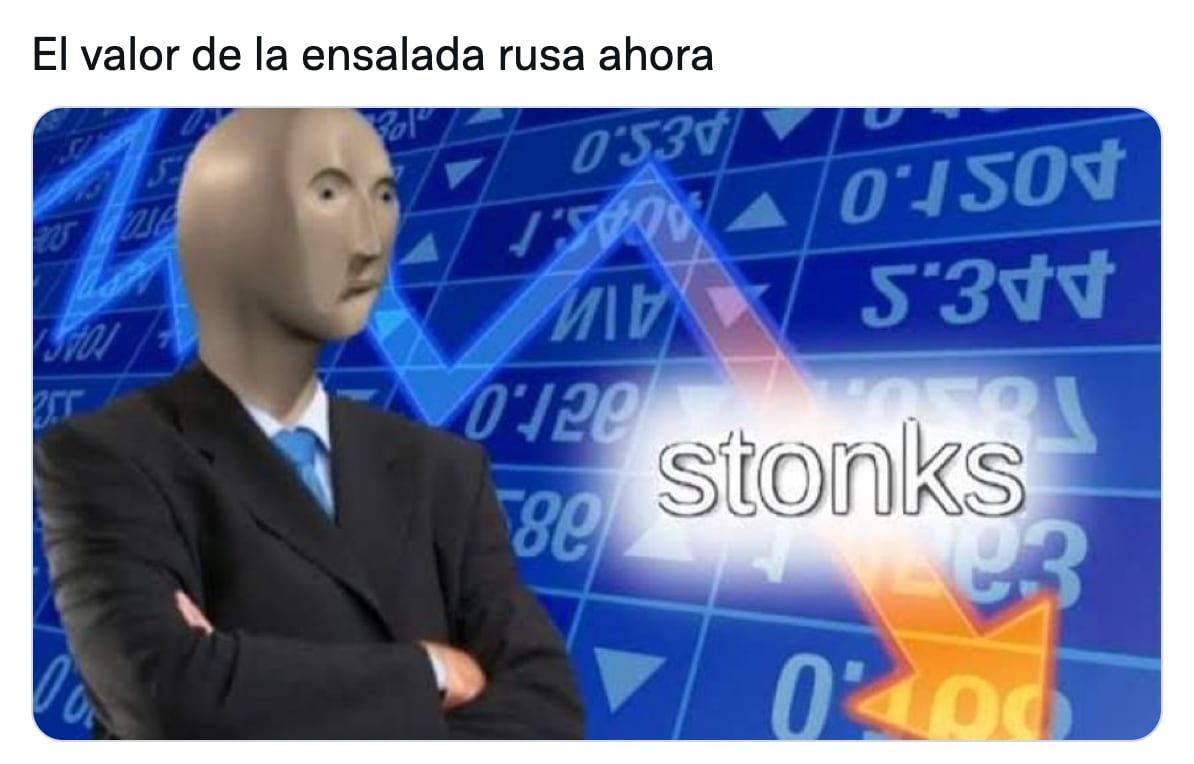 Meme para cancelar la ensalada rusa
