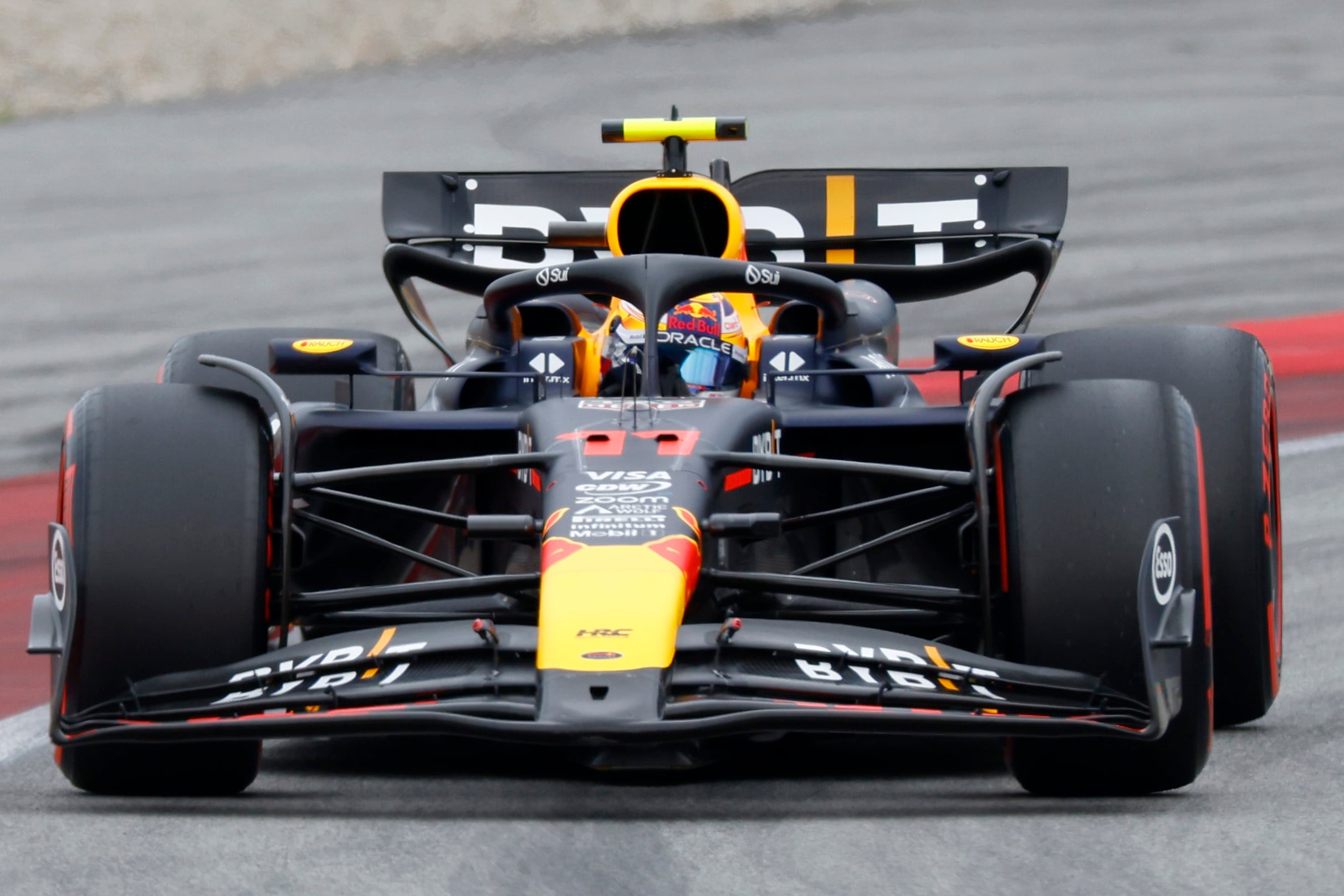 Checo Pérez en el GP de España