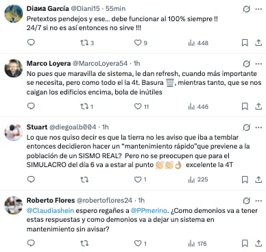 Molestia porque no sonó la alerta sísmica en celulares