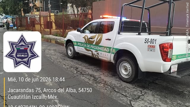 Policía de Cuautitlán Izcalli aclara presencia de elementos en Arcos del Alba.