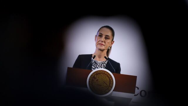 Claudia Sheinbaum, presidenta de México, durante conferencia matutina