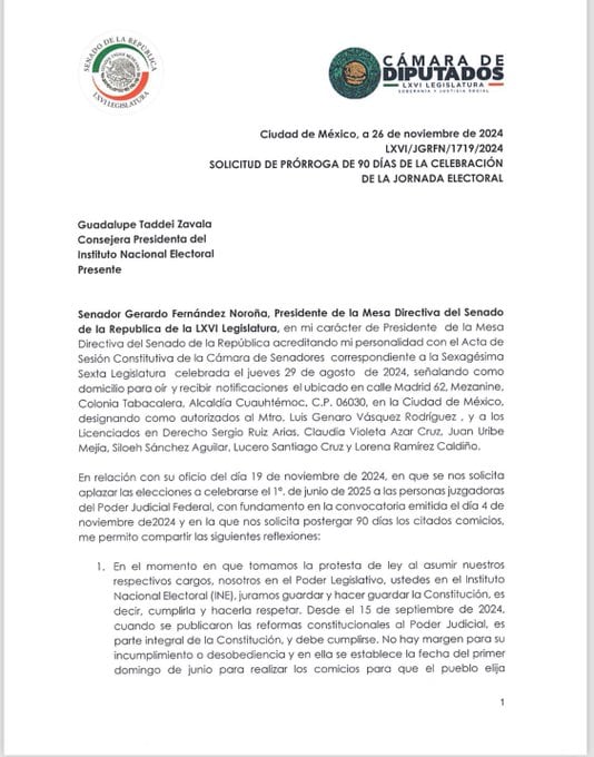 No habrá prórroga para el INE.