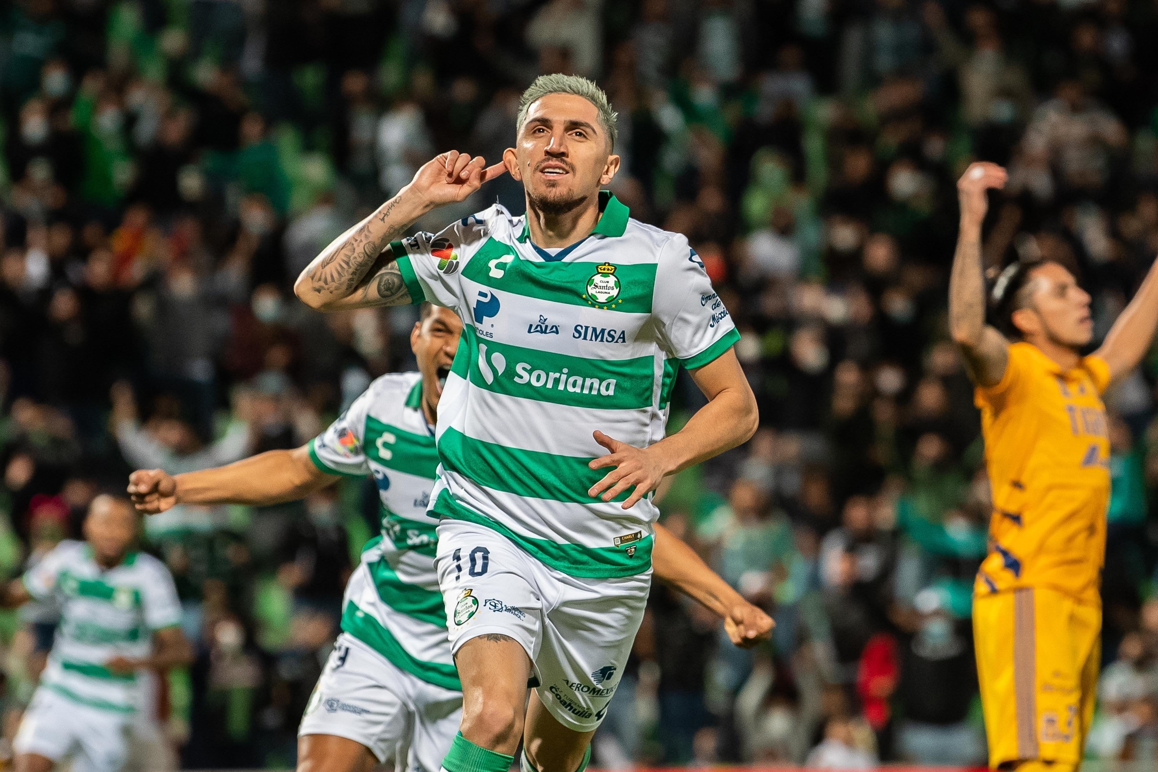 Club Santos Laguna se llevó el duelo de ida ante el  Club Tigres