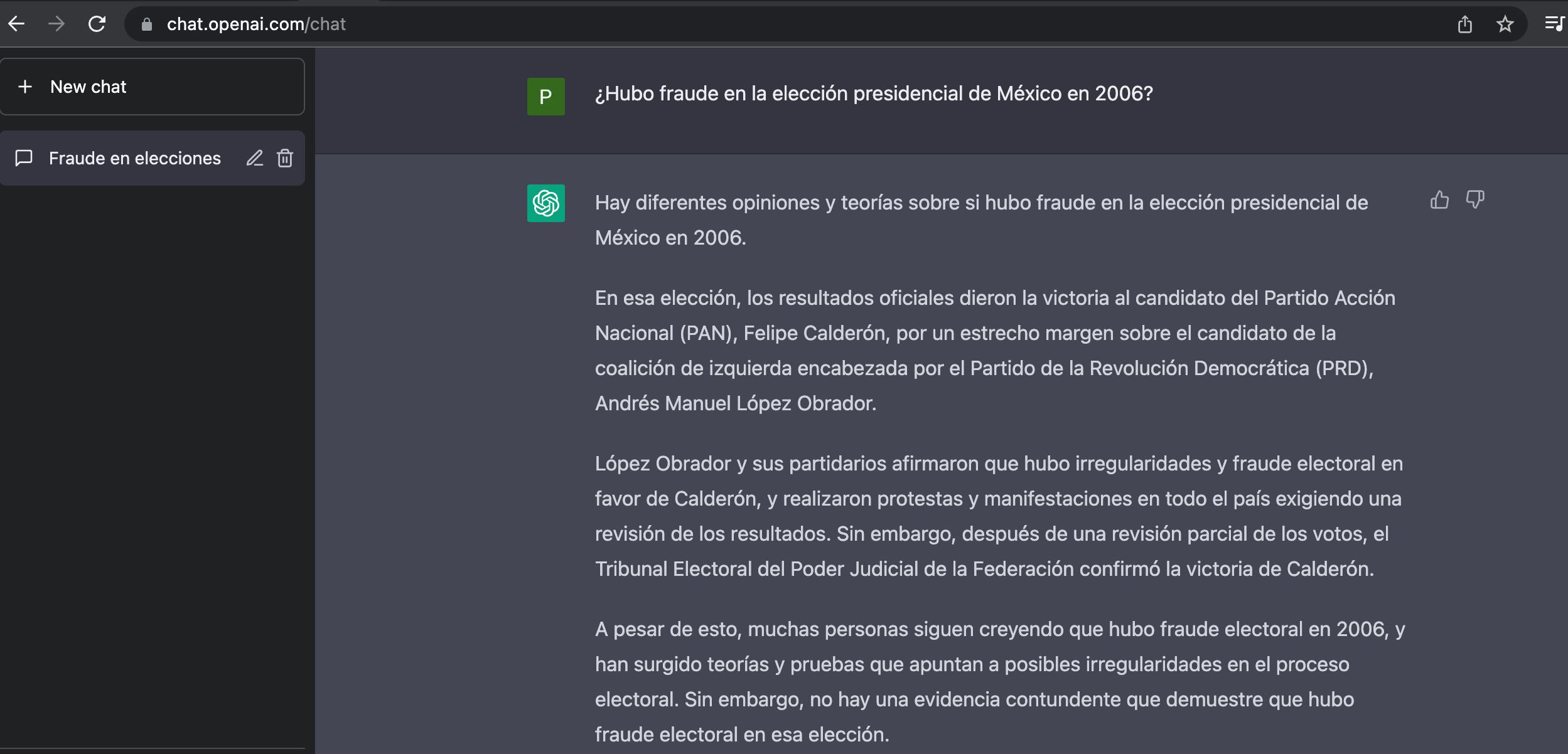 Respuesta Chat GPT-4