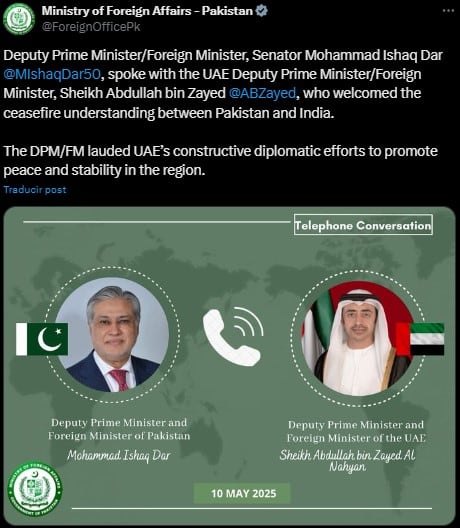 India y Pakistán detienen el fuego