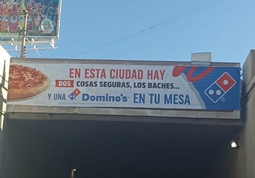 Clausuran sucursal de Domino’s Pizza en San Luis Potosí tras burlarse de baches en publicidad