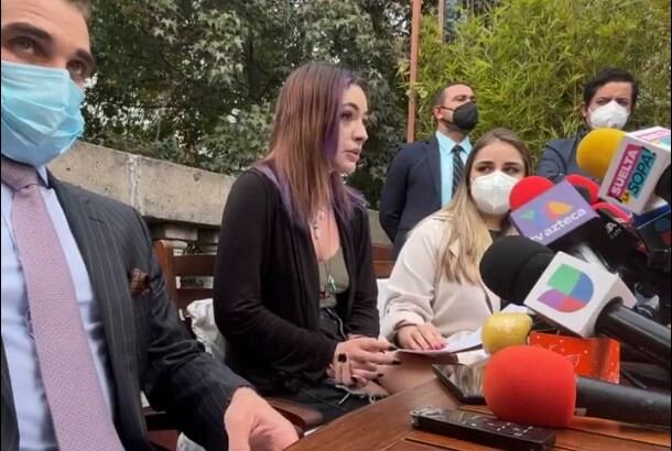 Ainara Suárez en conferencia de prensa