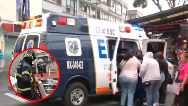 Bomberos atienden incendio en Mixcalco