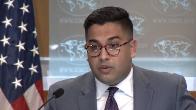 Vedan Patel, vocero del Departamento de Estado de Estados Unidos