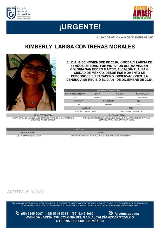Ficha de búsqueda de Kimberly