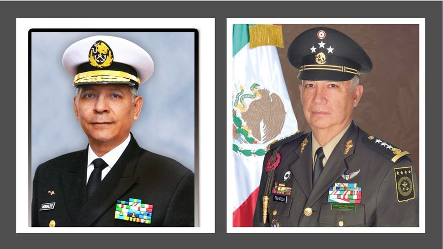 Raymundo Pedro Morales Ángeles (Semar) y Ricardo Trevilla Trejo (Sedena)
