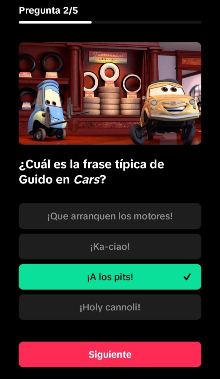 Respuestas correctas del cuestionario Disney 100 de TikTok