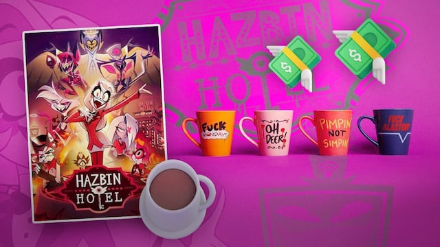 Las tazas oficiales de Hazbin Hotel inspirada en sus personajes