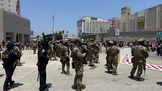 Donald Trump enviará 500 marines por protestas en Los Ángeles, California.